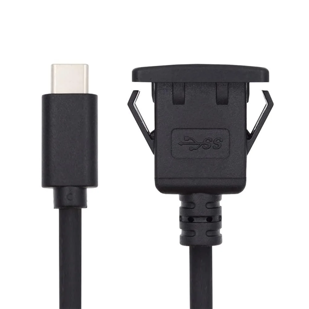 LORDWORLD LORDWORLD USB-C 3.1 10Gbps 65W Waterproof Flush Mount Cable 100cm — product photo