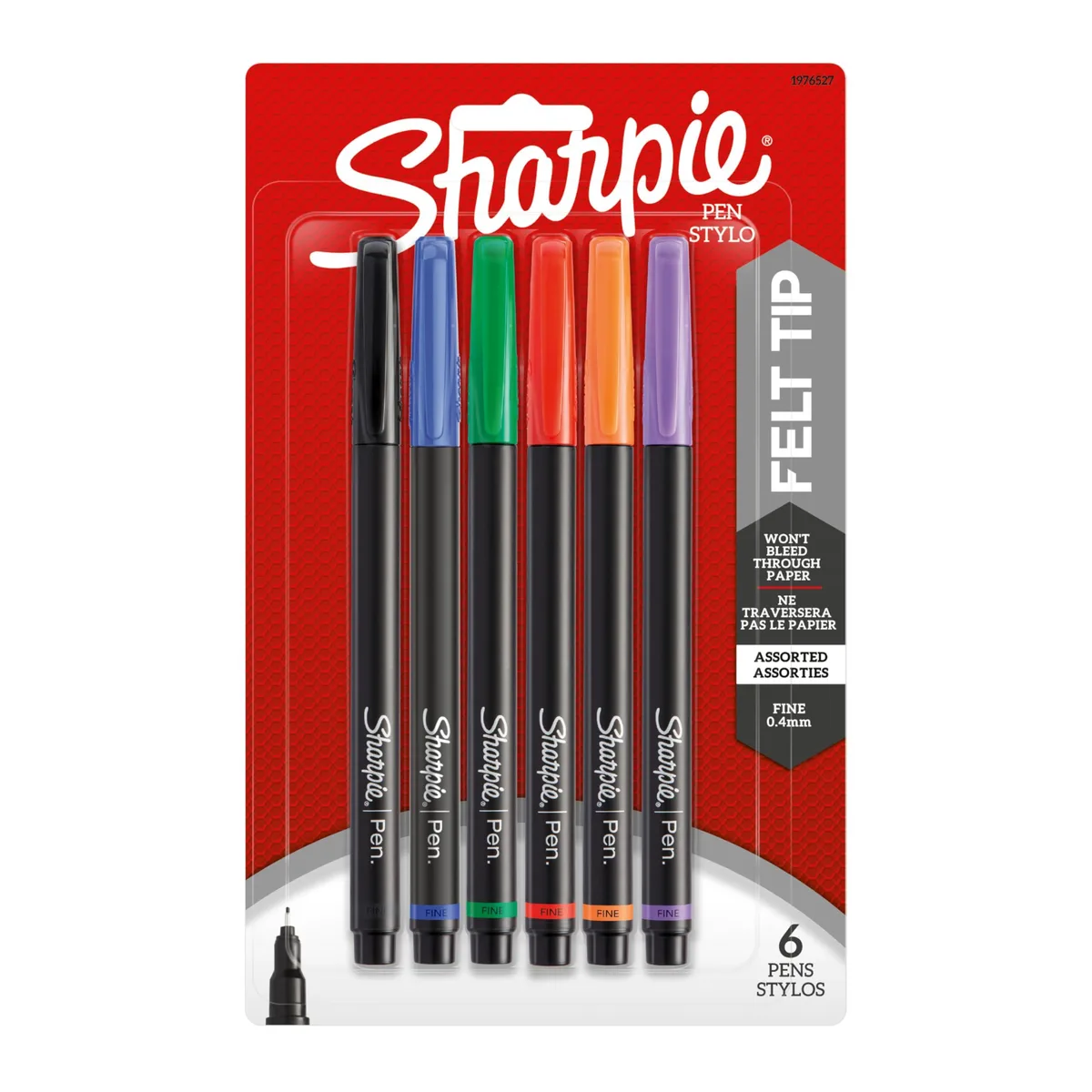  Sharpie 1976527 Pen Fine Point Assorted Colors 6-Count — product photo