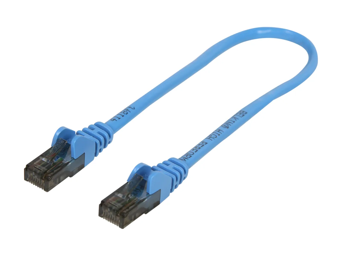Belkin Belkin A3L980-01-BLU-S network ethernet cable CAT6 1 ft blue — product photo