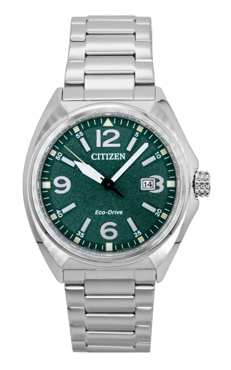 Citizen Citizen AW1571-76X Eco-Drive Stainless Steel Green Dial 100M Watch — product photo