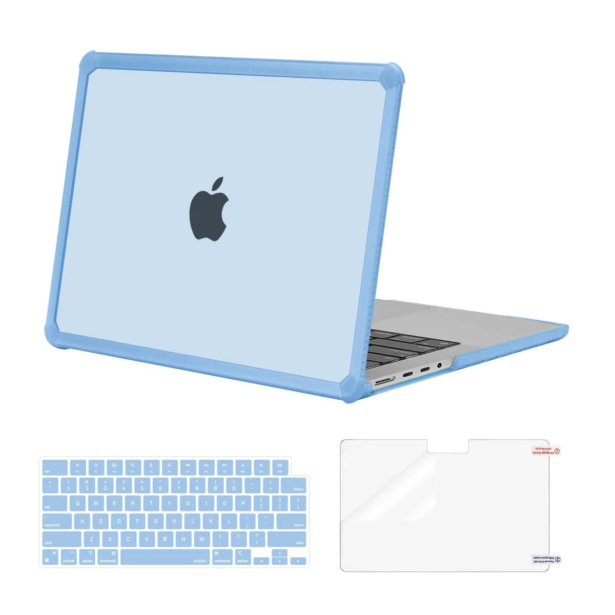 Mosiso Mosiso 2 in 1 accessory MacBook Pro 14 inch Air Blue — product photo