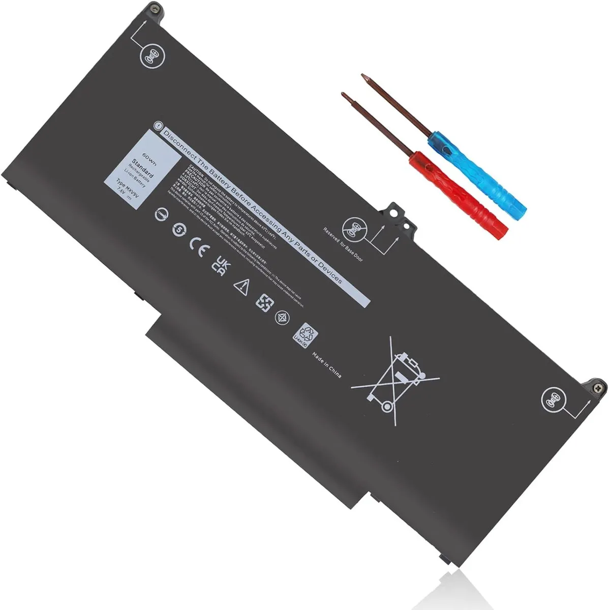 LXHY LXHY MXV9V 7.6V 60Wh laptop battery for Dell Latitude 5300 5310 7300 7400 Inspiron 7300 7306 Black Series — product photo