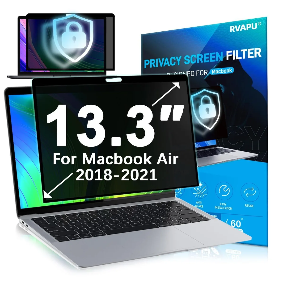 ALSEYE ALSEYE A1932 2 in 1 accessory 13.3 inch ±28° privacy filter — product photo