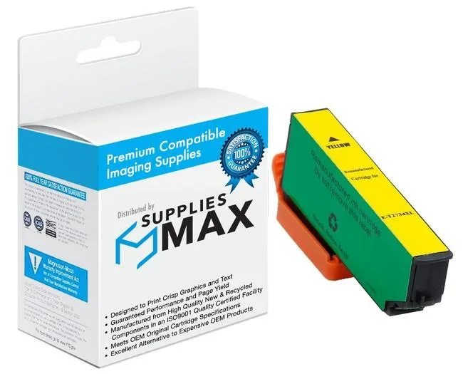 SuppliesMax SuppliesMax T273XL420 Yellow High Yield Ink Cartridge 650 Pages — product photo