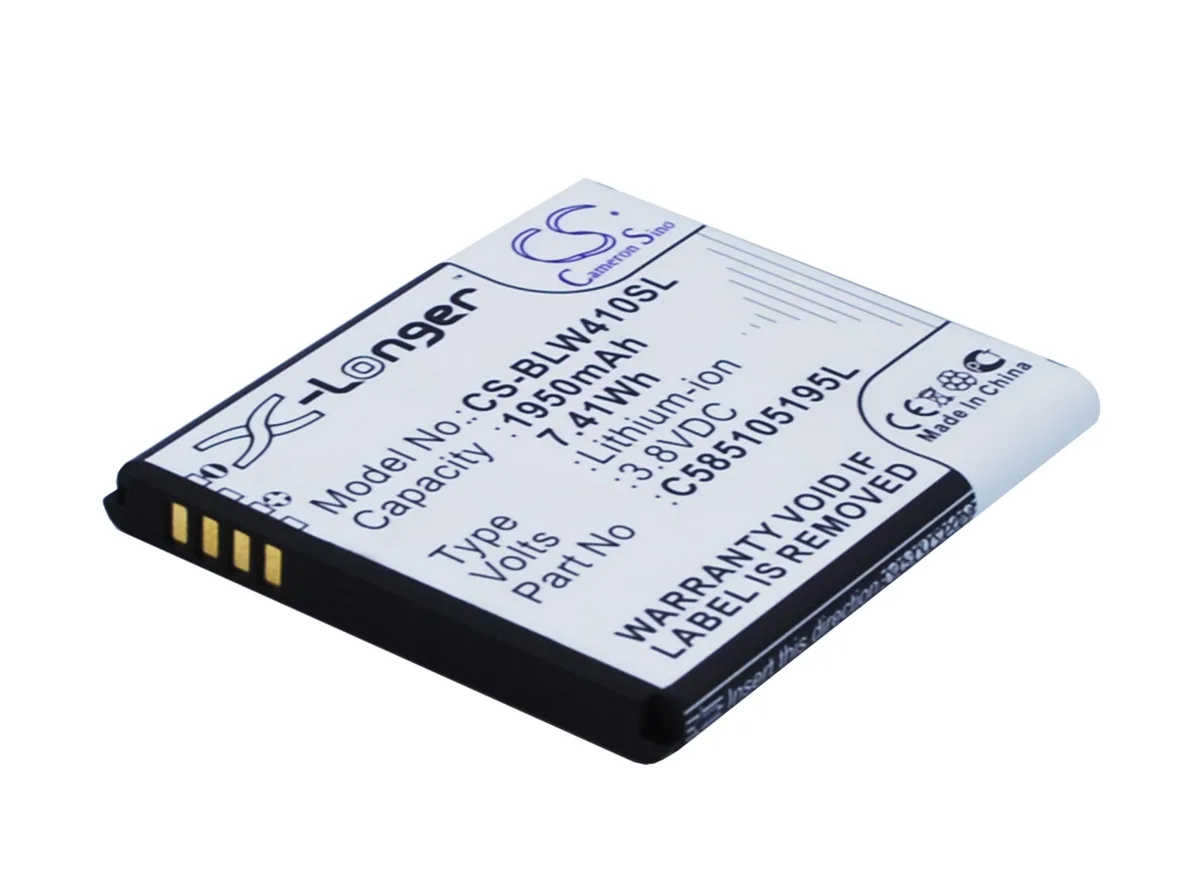 Cameron & Co Cameron & Co DS-CS-BLW410SL cell phone battery 1.95 Ah 3.8 V — product photo