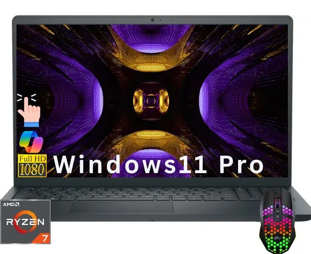 DELL DELL 15.6" FHD Touch Laptop Ryzen 7 7730U 16GB 256GB — product photo