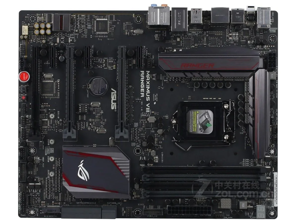 ASUS ASUS MAXIMUS VIII RANGER LGA 1151 Intel Z170 DDR4 64GB ATX Intel motherboard — product photo