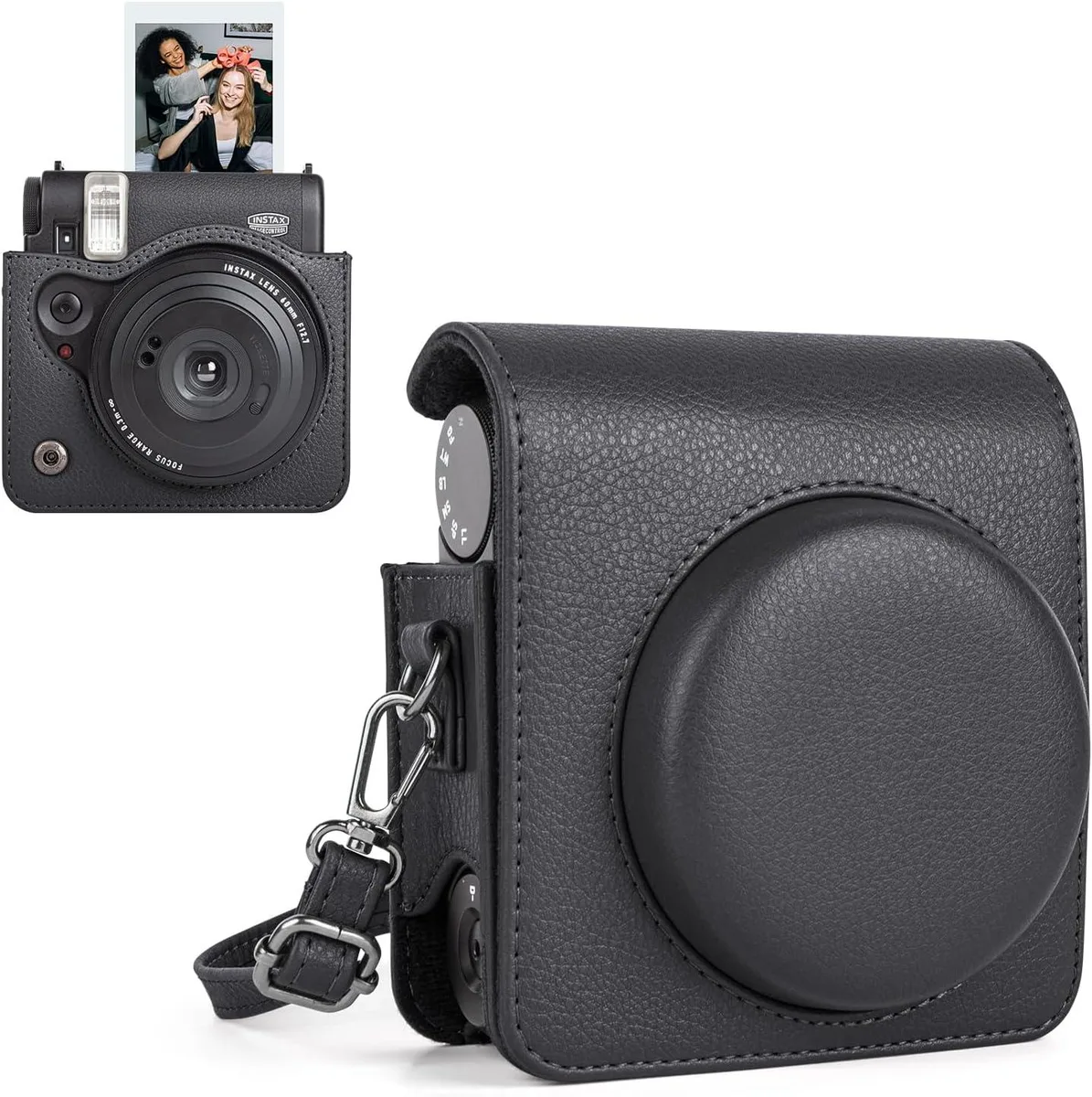 anicestore anicestore Fujifilm Instax Mini 99 Camera Case Black with Adjustable Shoulder Strap — product photo