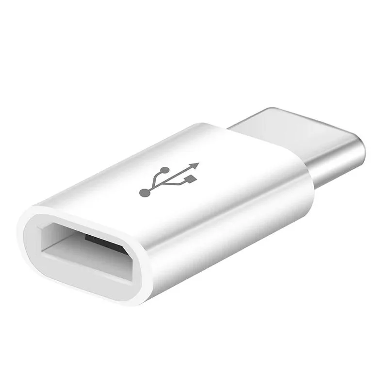 A white Micro USB to USB A cable with standard connectors