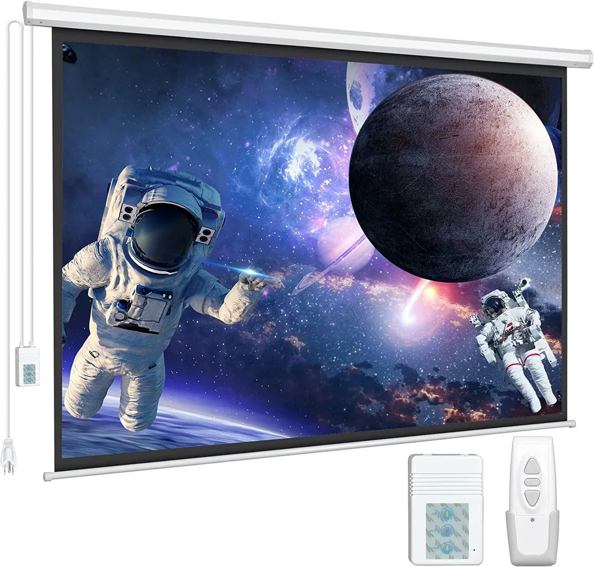 BFKK BFKK 100" 16:9 Electric Projector Screen with Wireless Remote — product photo