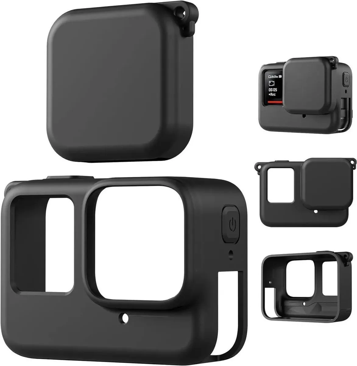 SMUGDESK SMUGDESK Silicone Protective Case Frame Cage with Lens Cover Cap for Insta360 Ace Pro — product photo