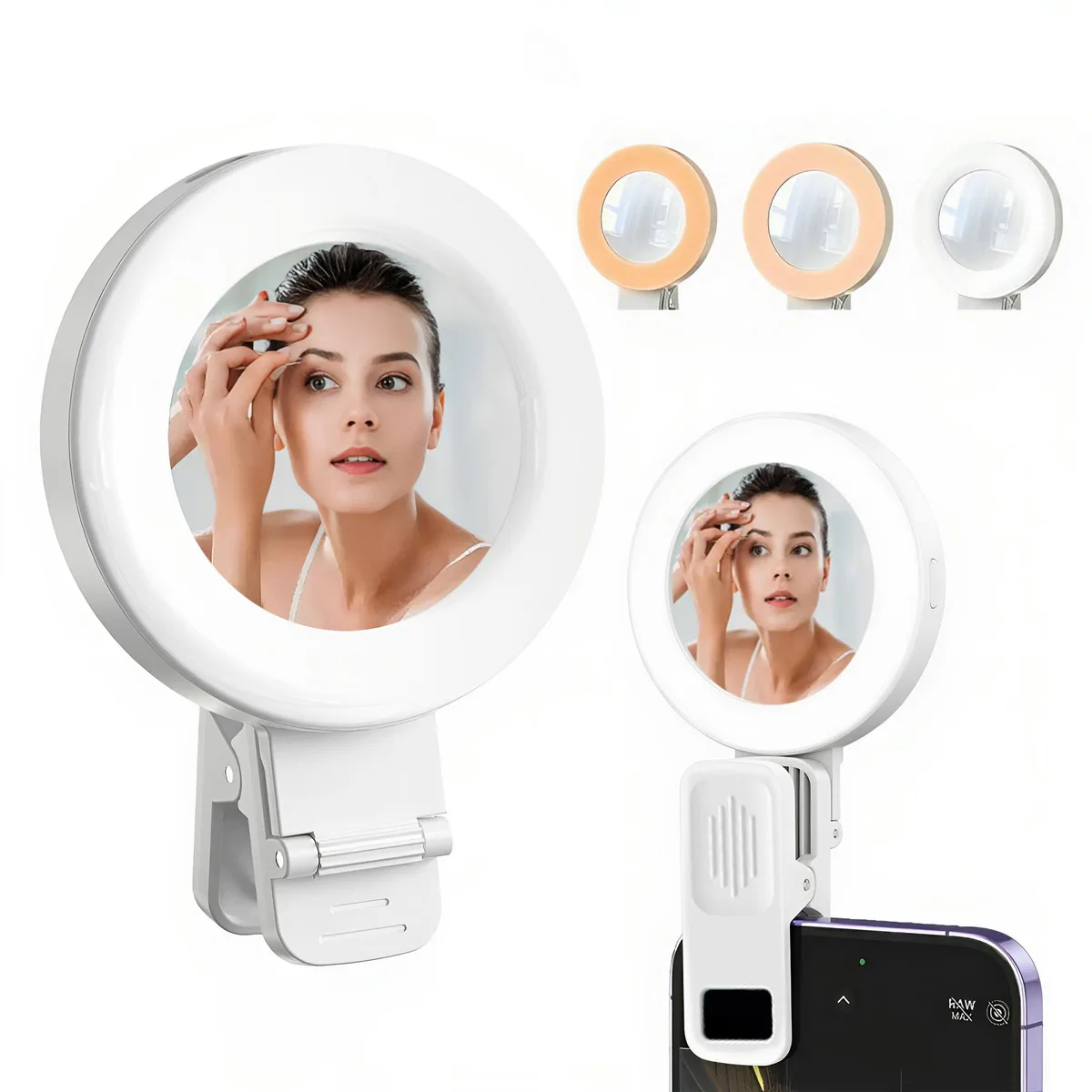  MZQZM ZBBG0001 Clip-On Selfie Light with Mirror — product photo