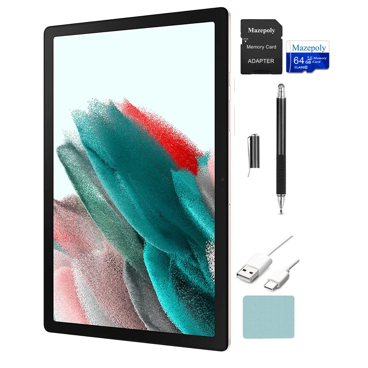 SAMSUNG SAMSUNG Galaxy Tab A8 10.5" 64GB Pink Gold with Mazepoly Accessories — product photo