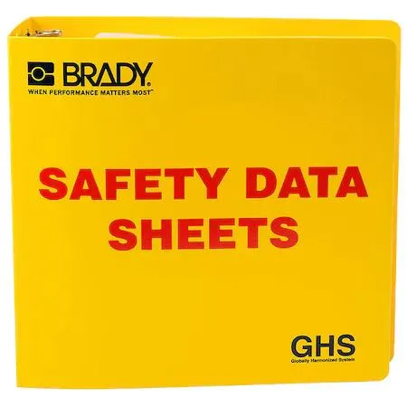 Brady Brady 121184 Right-to-Know Safety Data Sheet Binder — product photo