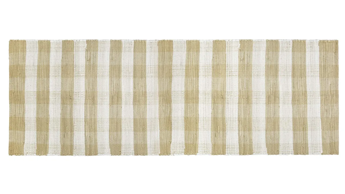  Safavieh 57264 GLAMBURG Beige Cotton Area Rug 2' x 6 — product photo
