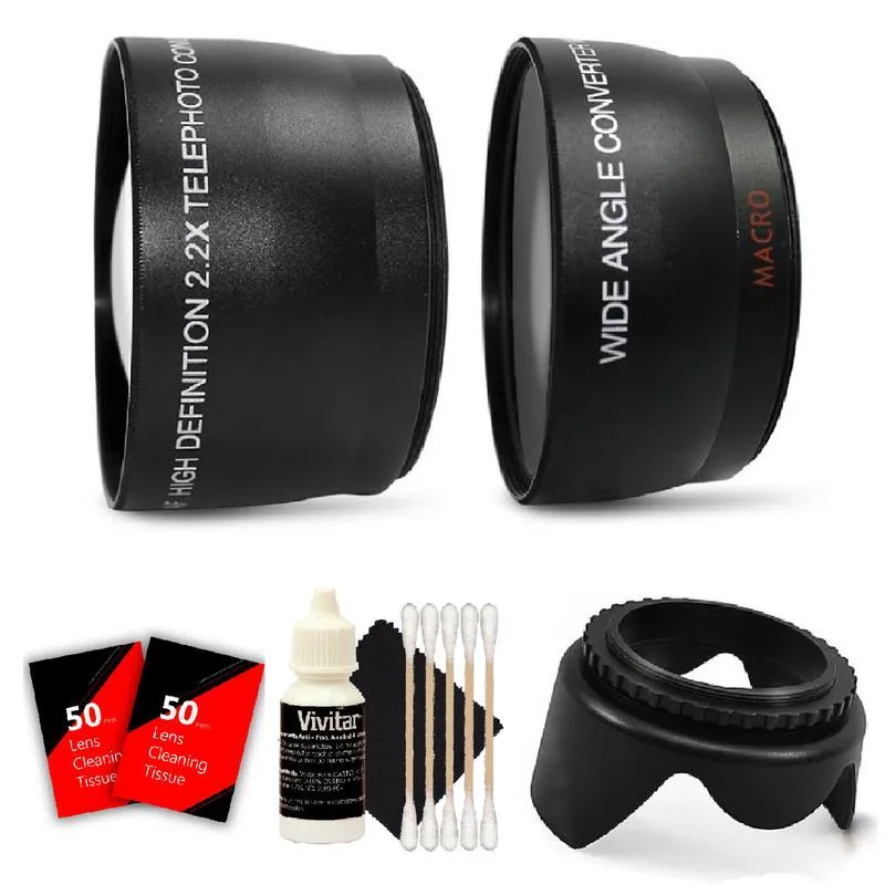 Vivitar Vivitar 52mm Wide Angle & Telephoto Lens Kit for Nikon 7000 — product photo