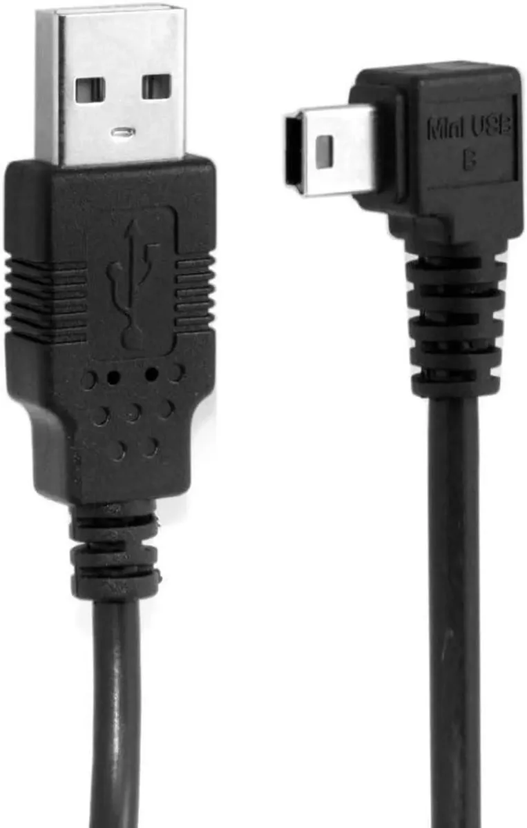 SMUGDESK SMUGDESK 90 Degree Left Angled USB 2.0 Male to Mini USB 5Pin Male Cable 5.0M — product photo