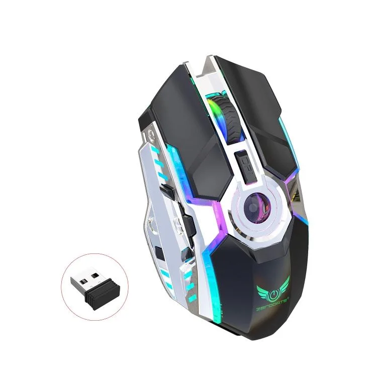 allentian allentian ZERODATE T30 2.4GHz Wireless Optical Mouse 2400DPI RGB Black — product photo