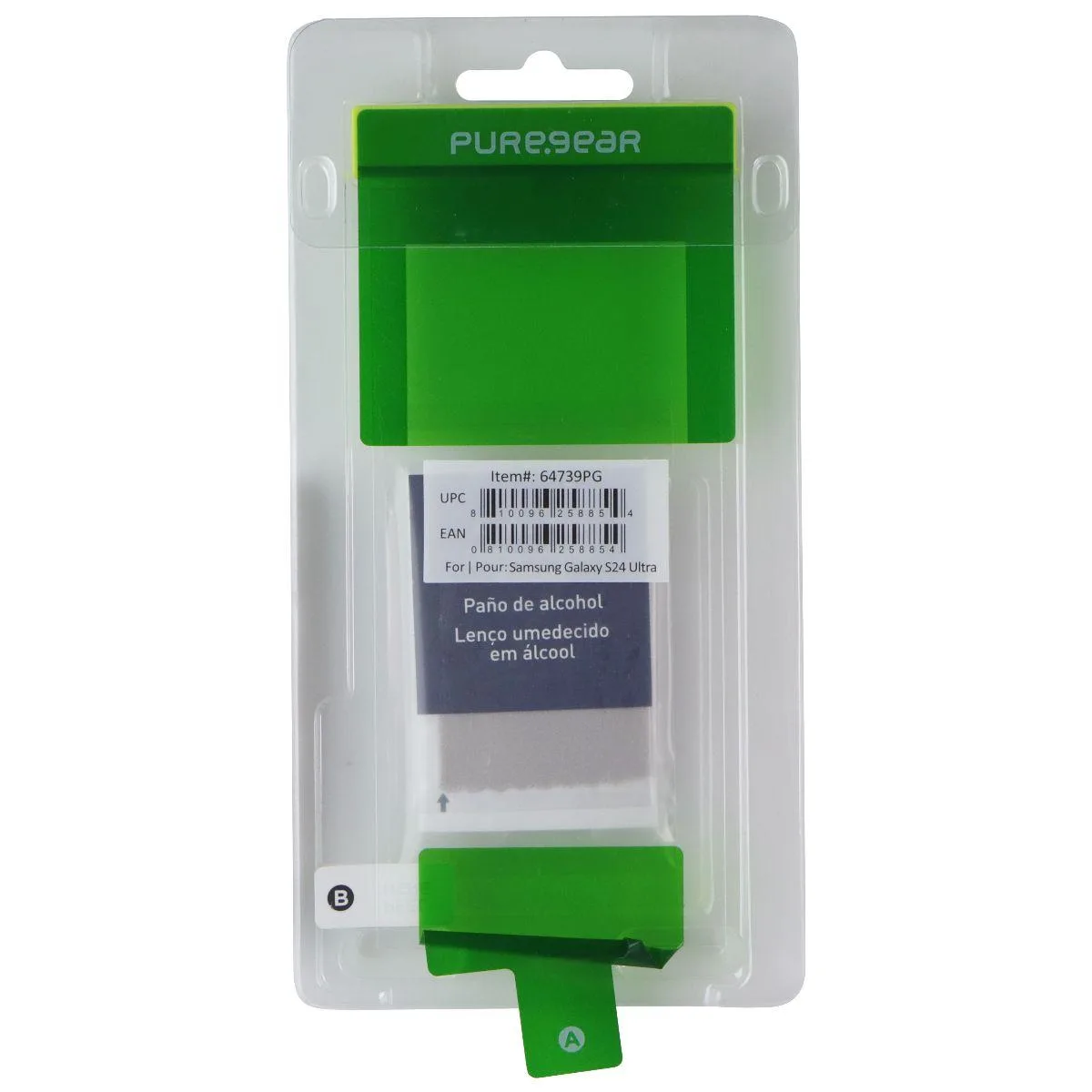 PureGear PureGear Screen Protector Samsung Galaxy S24 Ultra Clear Tempered Glass Bulk — product photo