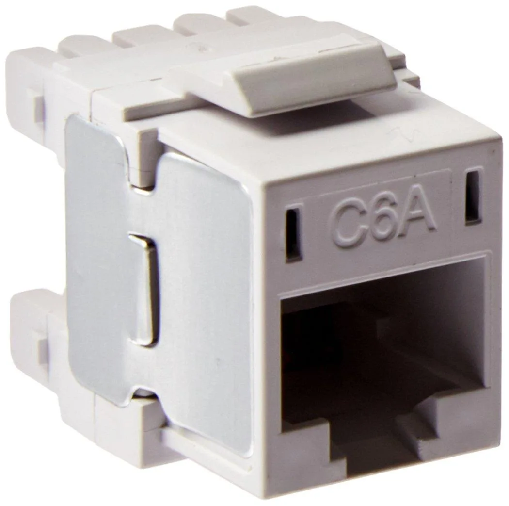 Hubbell Incorporated Hubbell Incorporated HUBHJ6AW Cat 6A Keystone Jack White Pack of 25 — product photo
