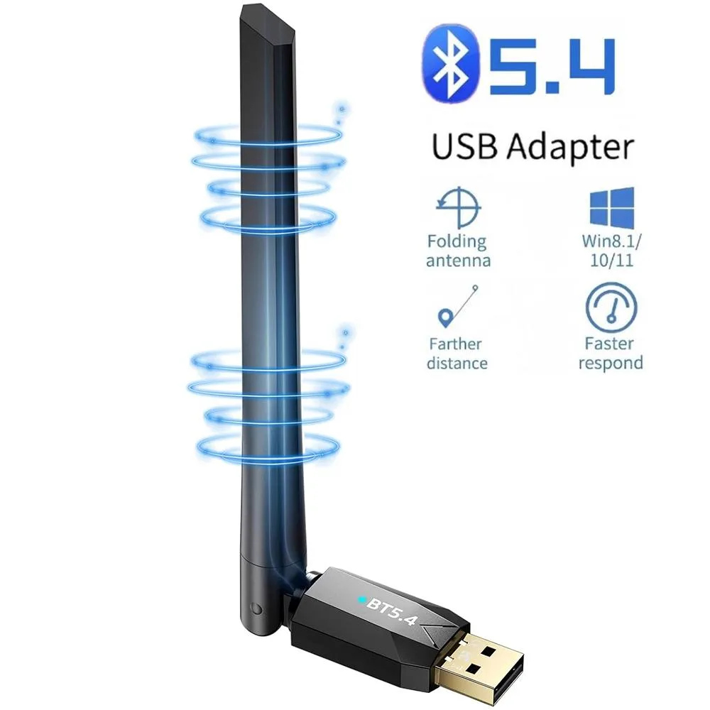 IHDAPP IHDAPP Bluetooth 5.4 USB Adapter 150M Range Black — product photo