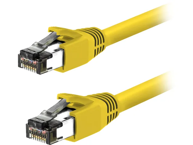 Nippon Labs Nippon Labs 60CAT8-15-24YW-10P 15 ft Cat 8 yellow network ethernet cable — product photo