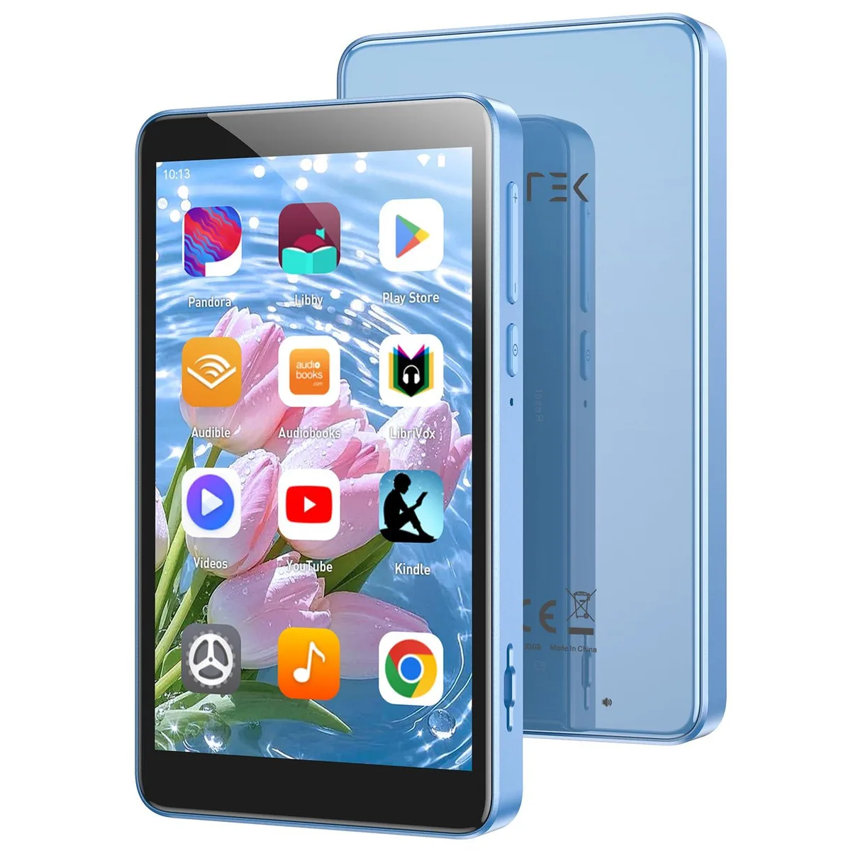 AGPTEK T08X 96GB MP3 Player Blue 4" Android 14 — product photo