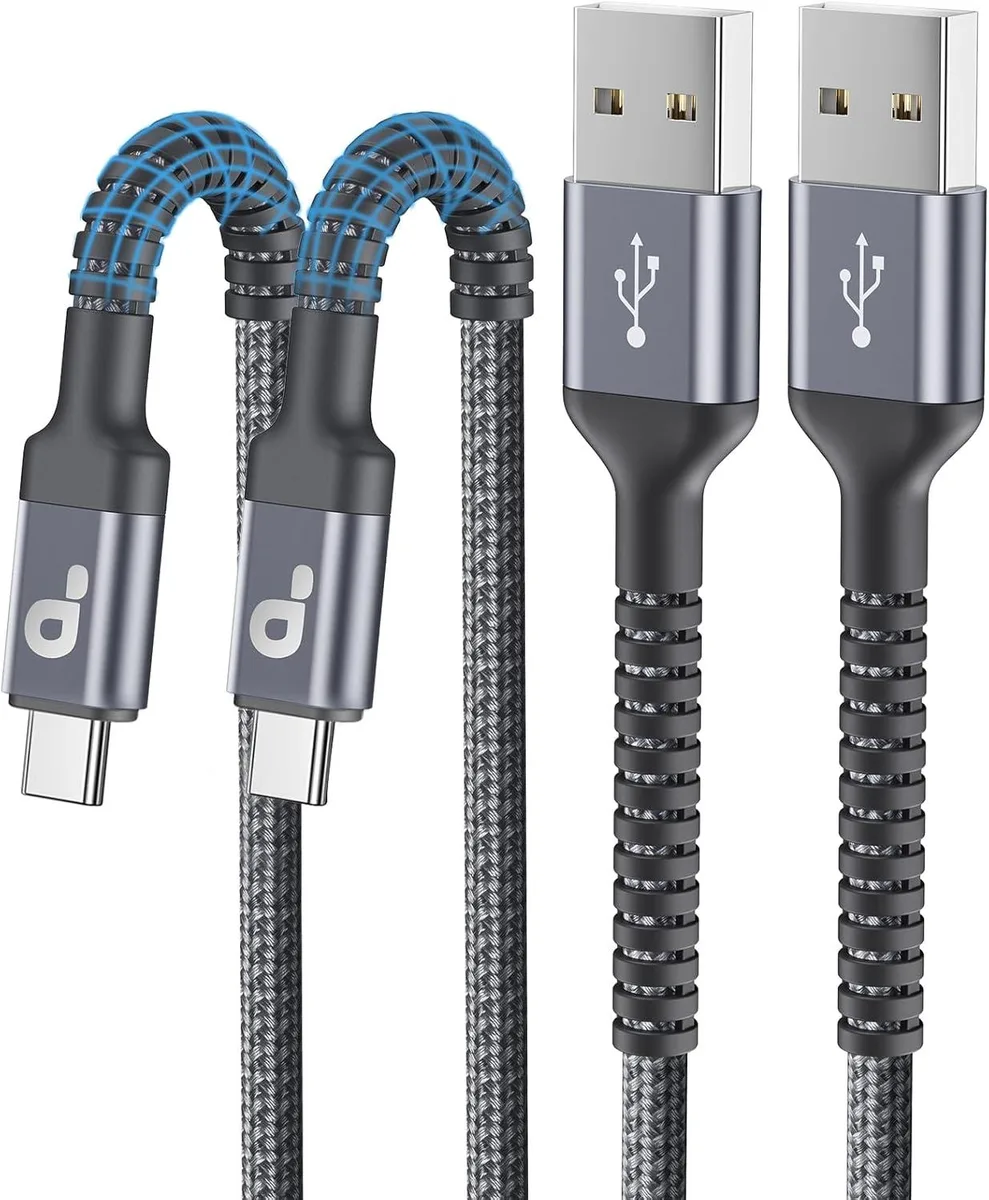 Elestur Elestur USB-A to USB-C Cable 3A 2 Pack 6ft Braided Charger — product photo