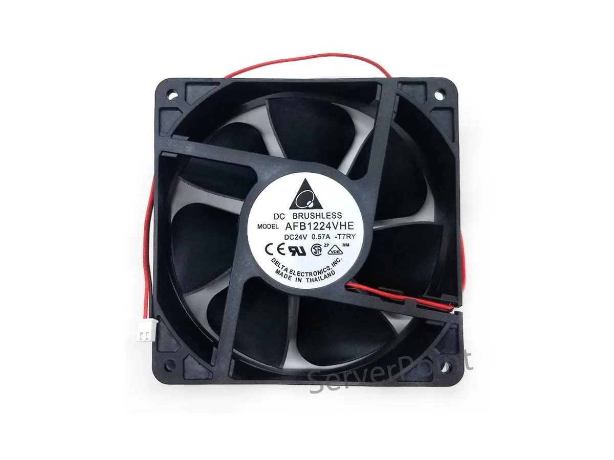 Fans Fans AFB1224VHE 12038 120x120x38mm 24V .57A 2-wire case fan — product photo
