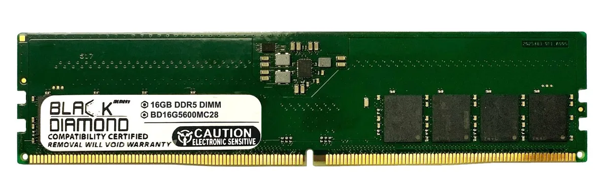 Black Diamond Memory Black Diamond Memory BD16G5600MC28 16GB DDR5 5600 memory upgrade — product photo