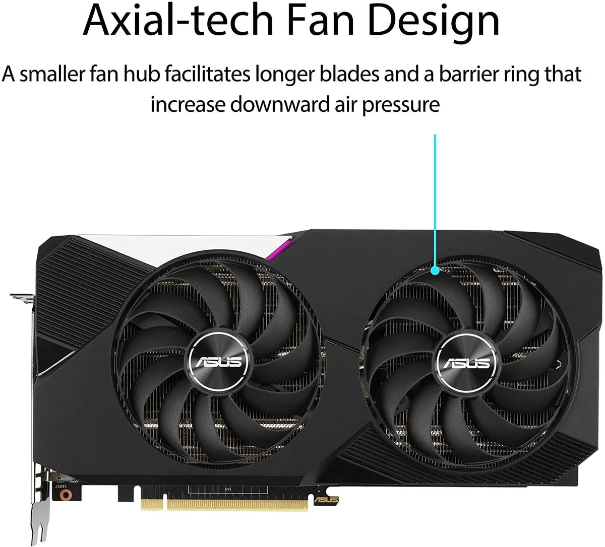 ASUS ASUS GeForce RTX 3070 8GB GDDR6 DUAL graphics card — product photo