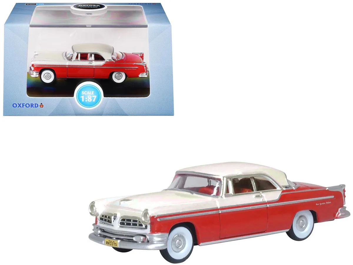 Oxford Diecast Oxford Diecast 1955 Chrysler New Yorker Deluxe St. Regis Tango Red Platinum 1/87 Hobby Collectible — product photo