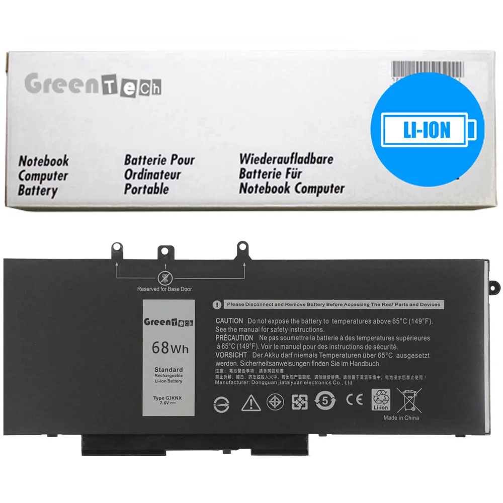 NShi NShi laptop battery 7.6V 68WHR 8947mAh for Dell Latitude 5480 5580 — product photo