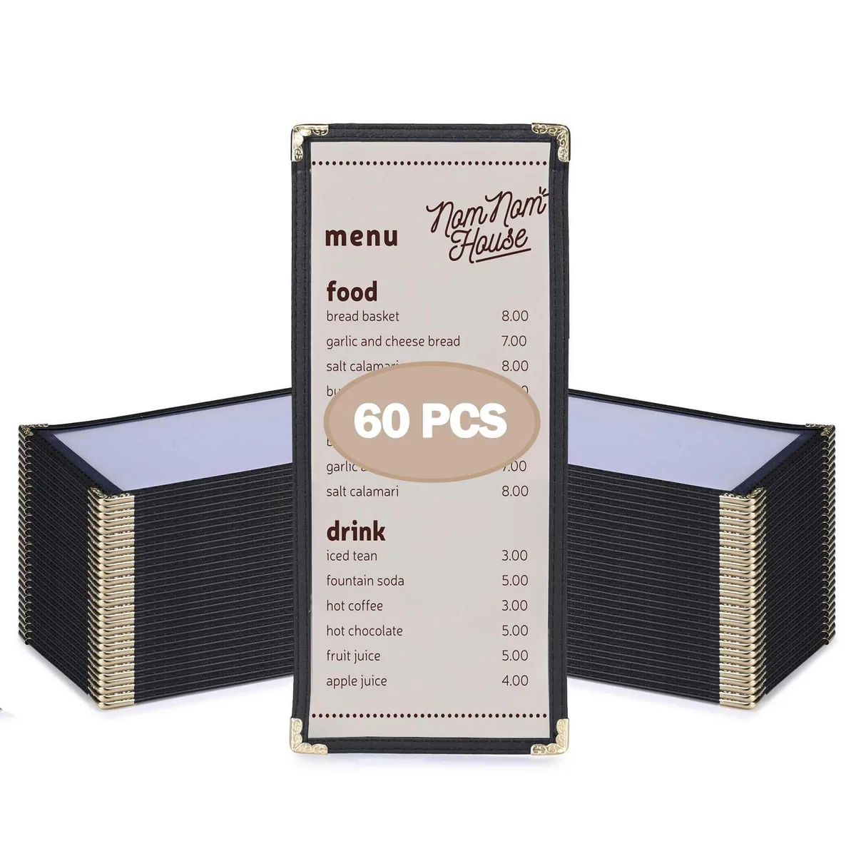 Yescom USA, Inc. Yescom USA, Inc. 26MNC031-411P1-06-30X2 60 Pcs Menu Covers 4.25 x 11" accessory — product photo