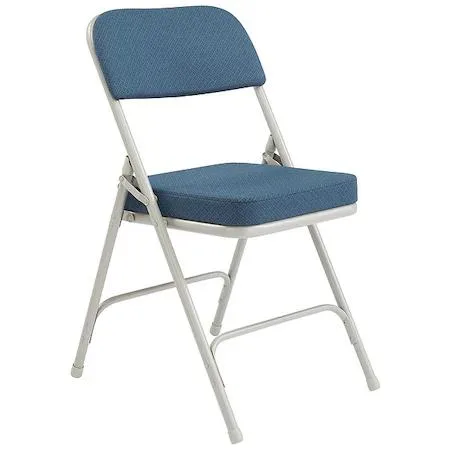 National Public Seating National Public Seating 3215 Folding Chair Fabric 32in Gray 300lb PK2 — product photo