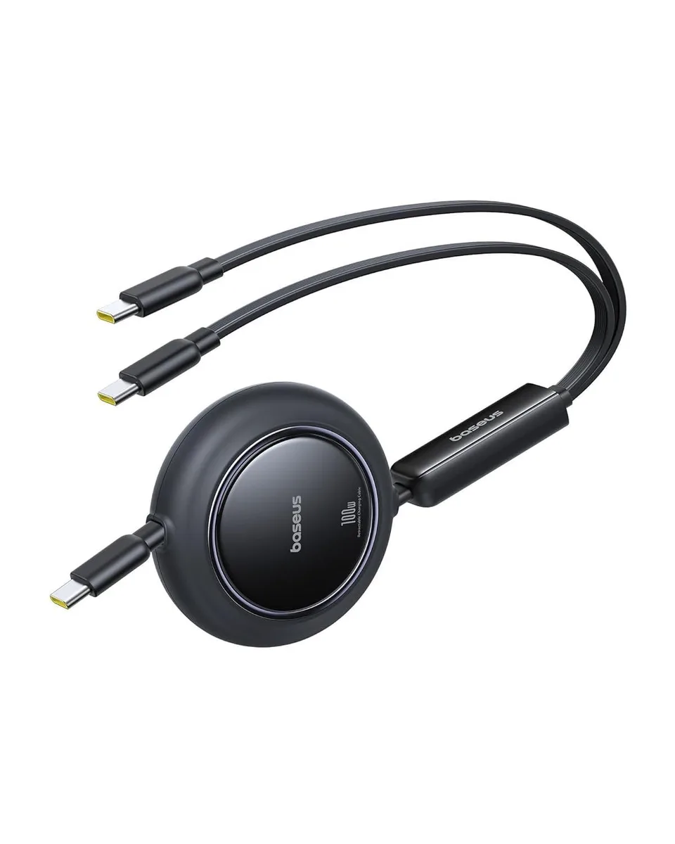 Miimall Miimall Retractable USB-C Cable 100W 2-in-1 5 Length Presets — product photo