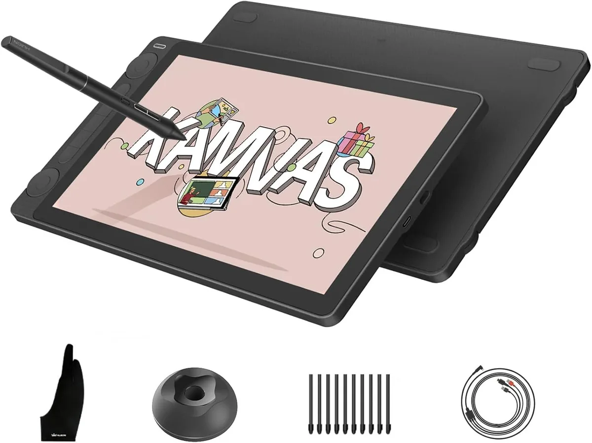 HUION HUION Kamvas 13 (Gen 3) 13.3-inch graphics tablet, Black — product photo