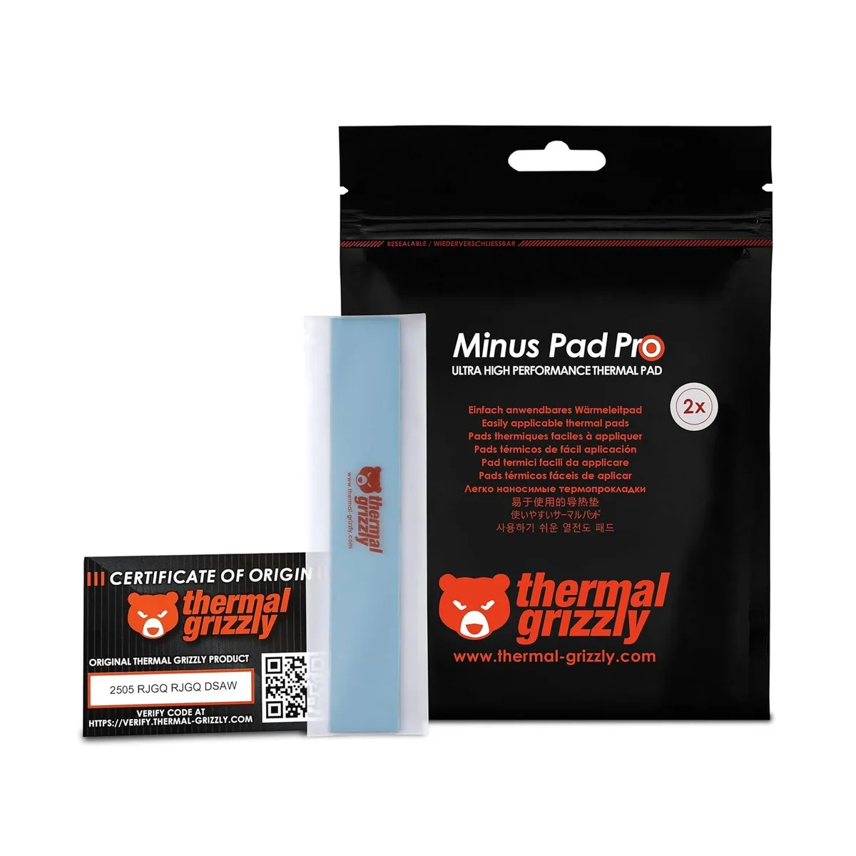 Thermal Grizzly Thermal Grizzly Minus Pad Pro 2-pack 120x20x3.0mm — product photo