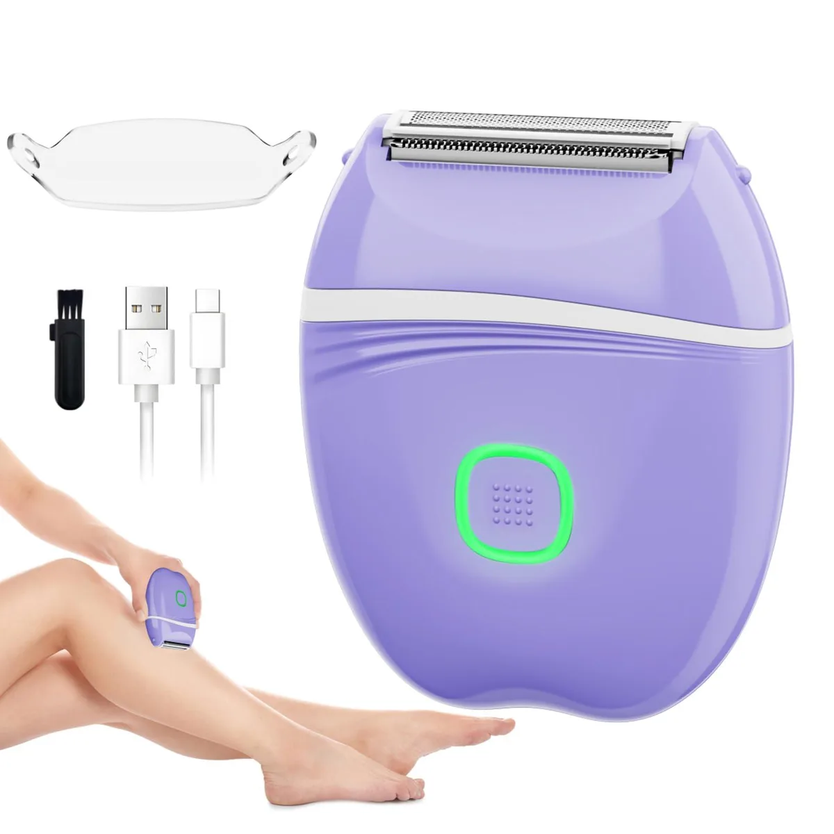 XYOUWEI BY-699 shavers for women, purple, 90 min, 1.5 h charge — product photo
