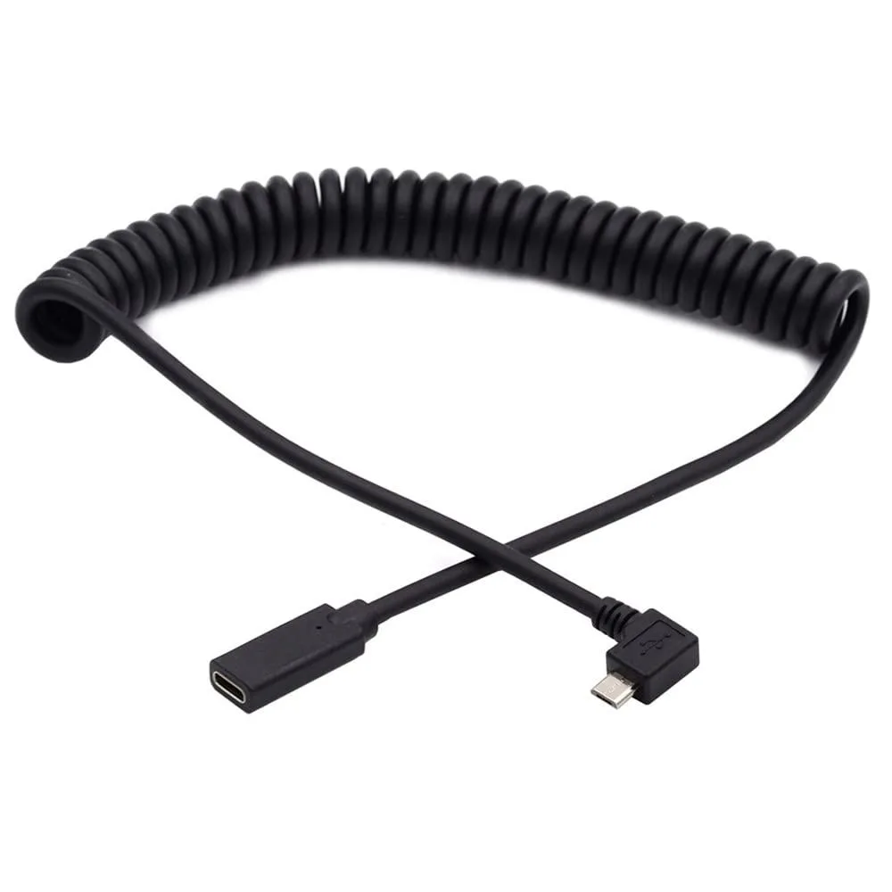 Fervit Fervit USB-C to Micro-USB Coiled Extension Cable USB 2.0 — product photo