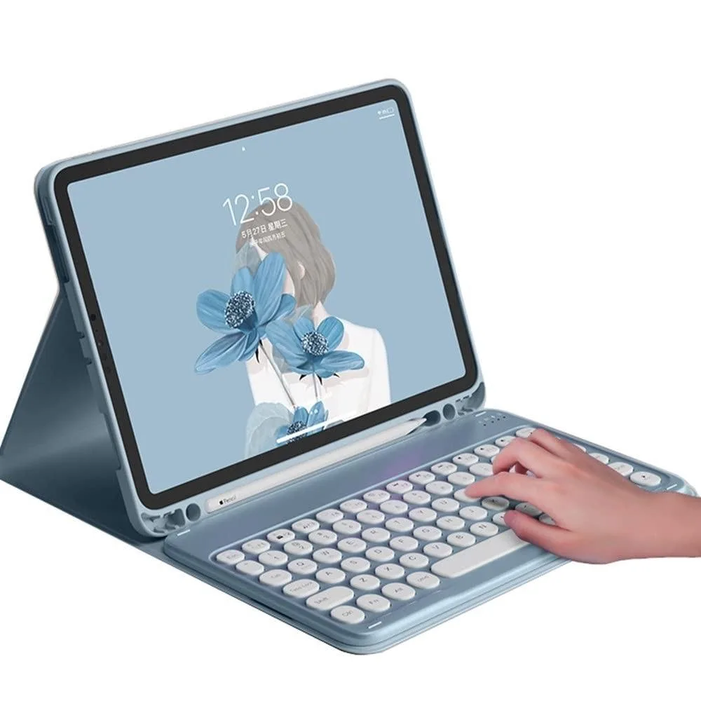 Bipra Bipra Keyboard Case for iPad 11th Gen 11 inch 2025 / iPad 10th Gen 10.9 inch 2022 2 in 1 accessory (Black) — product photo