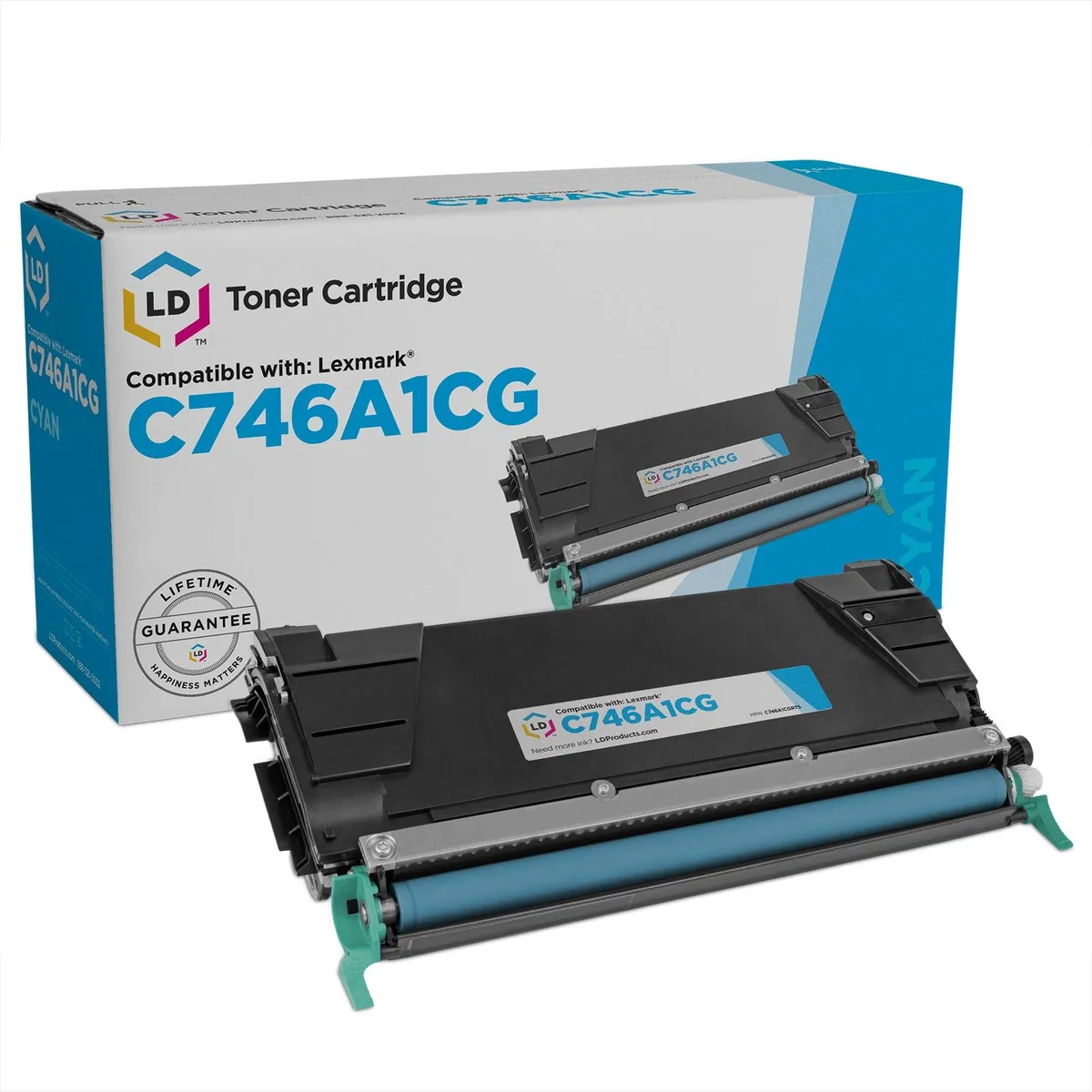 LD Products LD Products Remanufactured Toner Cartridge C746A1CG Cyan 7000 pages — product photo