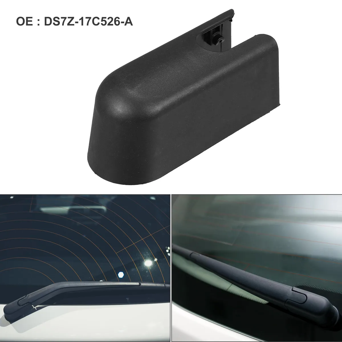 Unique-Bargains Unique-Bargains Rear Wiper Arm Nut Cover Cap for Ford Edge 2015-2021 Black — product photo