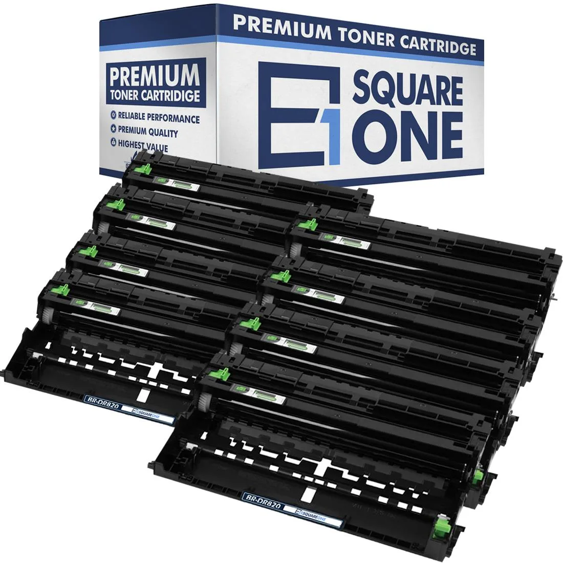 eSquareOne eSquareOne S1-BR-DR820-08 Drum Unit Black 8-Pack — product photo