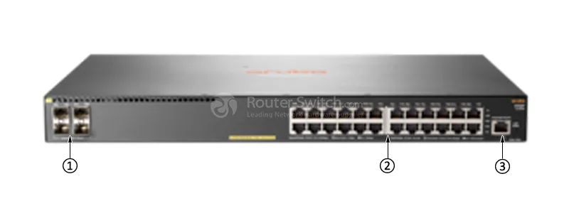 HPE Networking Instant On HPE Networking Instant On 2930F 24G PoE+ 4SFP+ 370W network switch — product photo