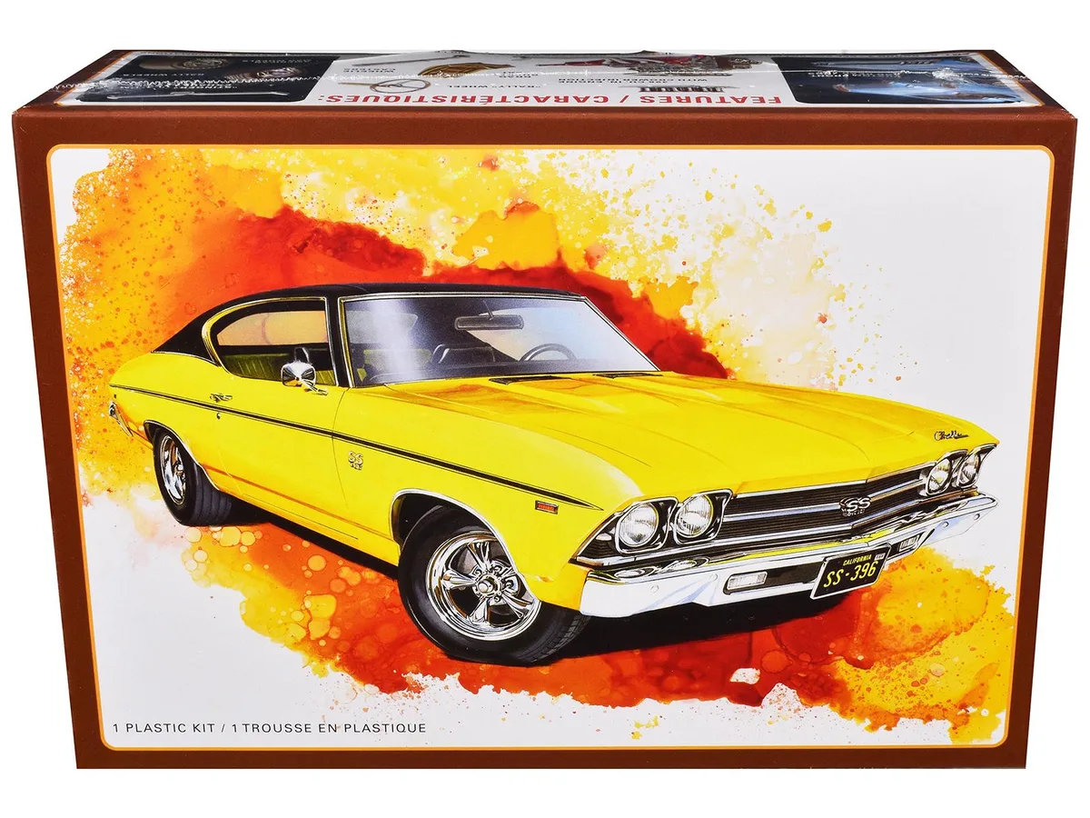 AMT AMT AMT1519 1969 Chevrolet Chevelle SS 396 1/25 Scale Model Kit 129 Parts — product photo
