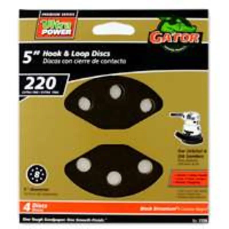 Pack of sanding discs with hook-and-loop backing