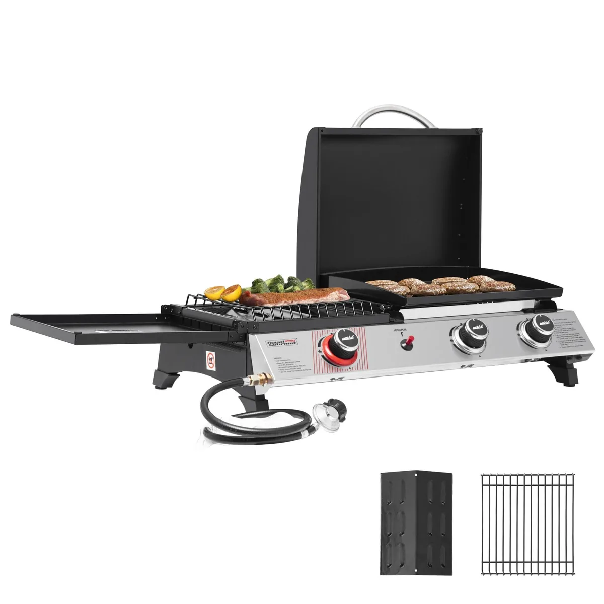 Royal Gourmet PD1305H 3-in-1 Propane Grill Griddle Combo 364 sq in 29000 BTU — product photo
