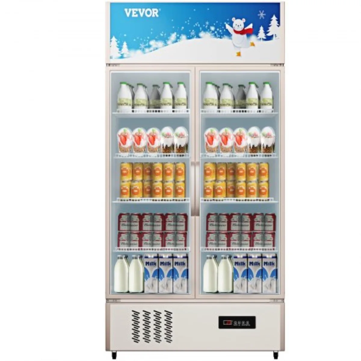 VEVOR VEVOR LC-1000 refrigerator 23 cu.ft double swing door — product photo