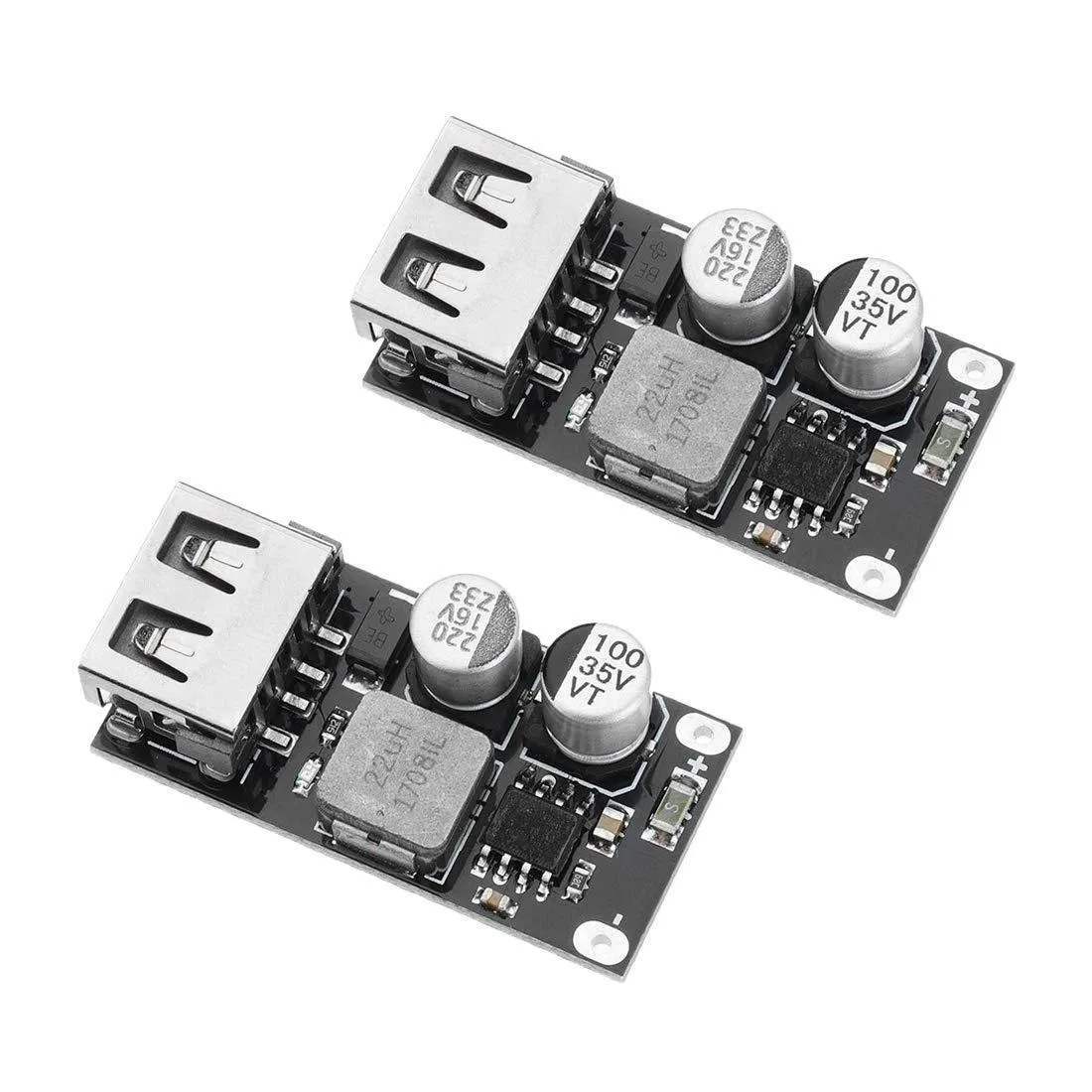 BUCIER BUCIER 2PCS DC-DC Buck Module 6V-32V to QC3.0 USB Charger — product photo